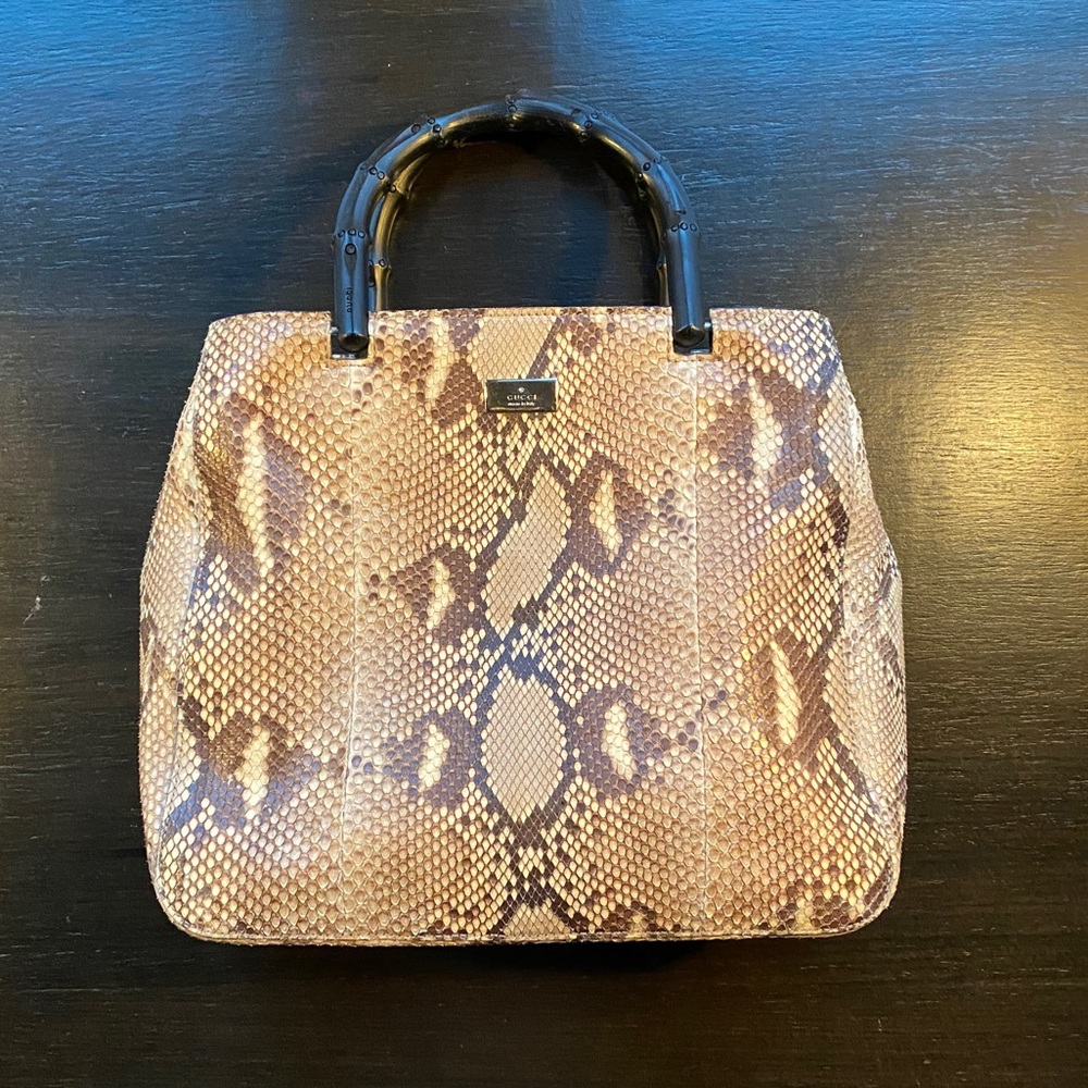 Authentic Gucci python handbag!  Like new